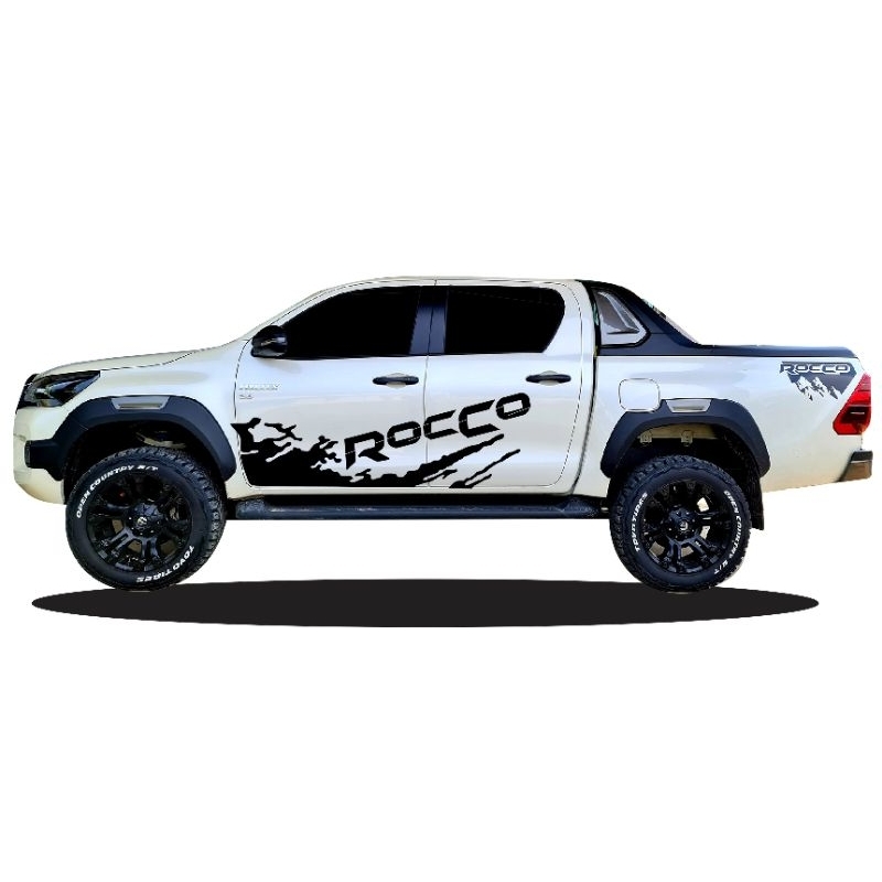 ลายใหม่สติกเกอร์ติดรถกระบะ-toyota-rocco-สติกเกอร์ลายโคลนสาด-rocco