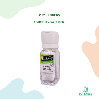 Coarse Sea Salt 100g. (BBE 04/21) เกลือบริโภคไม่เสริมไอโอดีน บรรจุขวดแก้วพร้อมขวดบด