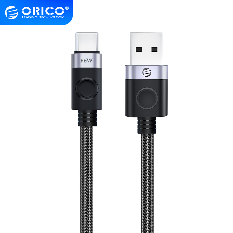 orico-ott-a2c-usb-a-to-type-c-pd-66w-fast-charge-amp-data-cable-black-โอริโก้-รุ่น-a2c-usb-a-to-type-c-สายชาร์จและซิงค์ข้อมูล-pd-66w-fast-charge-สีดำ