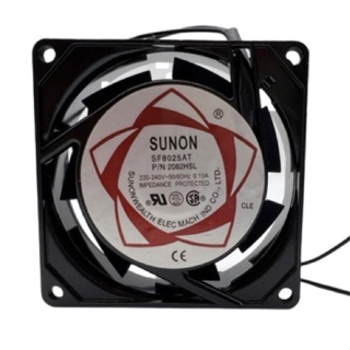 พัดลม 3นิ้ว (3") 80x80x25mm SUNON SF8025AT P/N 2082HSL 220V-240V 50/60Hz 0.07A (รับประกันสินค้า 3 วัน)