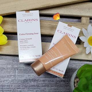 ราคาต่อ 1ชิ้น Clarins extra firming jour / day cream 5ml #all skin ครีมสำหรับกลางวัน EXP.06/2026