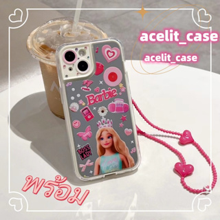 ❤️ส่งของขวัญ❤️ เคสไอโฟน 11 12 13 14 Pro Max การ์ตูน ฤดูร้อน ความนิยม กราฟฟิตี ตุ๊กตาบาร์บี้ Case for iPhone สไตล์วรรณศิล