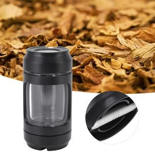 HAMMIA⚫⚪ กระปุกซีลใส มีไฟ LED 8 เท่า กันความชื้น สําหรับดูสมุนไพร Cigarette Jar 110ML
