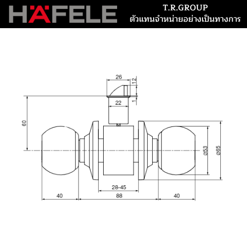 ถูกที่สุด-hafele-ลูกบิดประตูห้องทั่วไป-ลูกบิดประตูห้องน้ำ-489-93-113-489-93-114-489-93-118-489-93-119