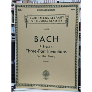 BACH FIFTEEN THREE PART INVENTIONS FOR THE PIANO V.1498 (HAL-SC)073999596809
