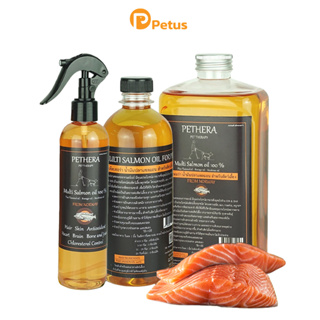 ภาพหน้าปกสินค้าน้ำมันปลาแซลมอน Pethera แซลมอนนอร์เวย์ แท้ 100% บำรุงสุขภาพ สำหรับแมว สุนัข 320/500/1000ml. Salmon Oil For Pet DogCage ที่เกี่ยวข้อง