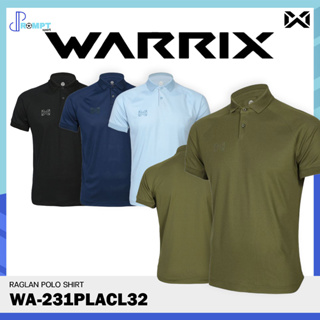 เสื้อโปโล เสื้อโปโลแขนสั้นวอริกซ์ RAGLAN POLO SHIRT WARRIX รหัส WA-231PLACL32 ของแท้100%