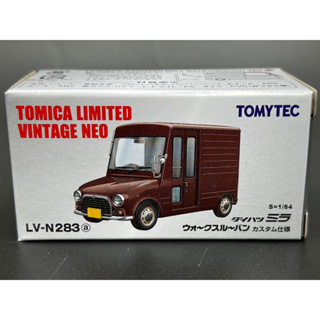 Tomica Limited Vintage NEO LV-N283a Daihatsu Mira walk-through van custom specification (brown)