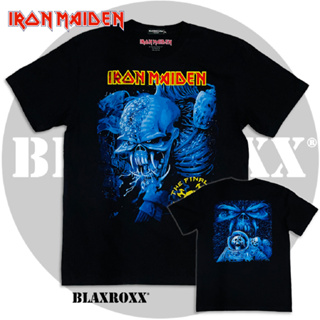 Blaxroxx เสื้อวง ลิขสิทธิ์แท้ Iron Maiden® (IRM007) เสื้อยืดคอกลมแขนสั้น สกรีนลาย วินเทจ