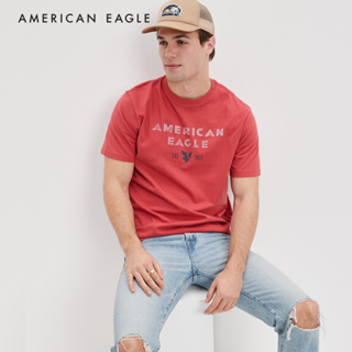 American Eagle Super Soft Logo Graphic T-Shirt เสื้อยืด ผู้ชาย กราฟฟิค (NMTS 017-2861-600)