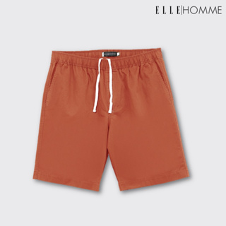 ELLE HOMME | กางเกงขาสั้นเอวยางยืด เหมาะสำหรับใส่ลำลอง ใส่สบาย ระบายอากาศได้ดี สีส้ม | W8L271