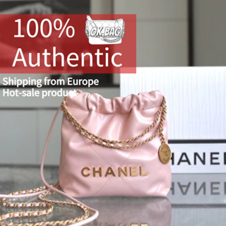 👜ชาแนล CHANEL 23S Cowhide 22 Mini Pink Shopping Bag สุภาพสตรี กระเป๋าสะพายไหล่