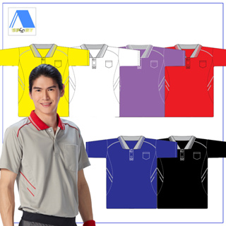 เสื้อโปโลชาย เสื้อคอปกแขนสั้น เสื้อโปโลสีพื้น FLY HAWK FLYHAWK รุ่น A370 ของแท้ 100%