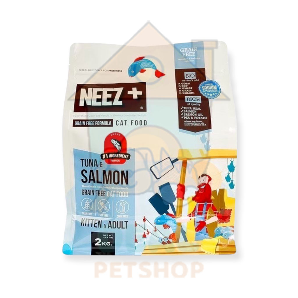 dealpetshop-อาหารแมว-neez-นีซพลัส-ขนาด-2kg-มีจำหน่ายทุกสูตร-ทั้งลูกแมว-แมวโต-แมวแก่