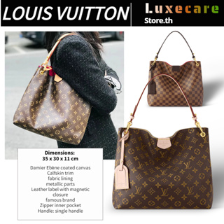 ถูกที่สุด ของแท้ 100%/หลุยส์ วิตตองLouis Vuitton Graceful Women/กระเป๋าสะพาย/กระเป๋าใต้วงแขน