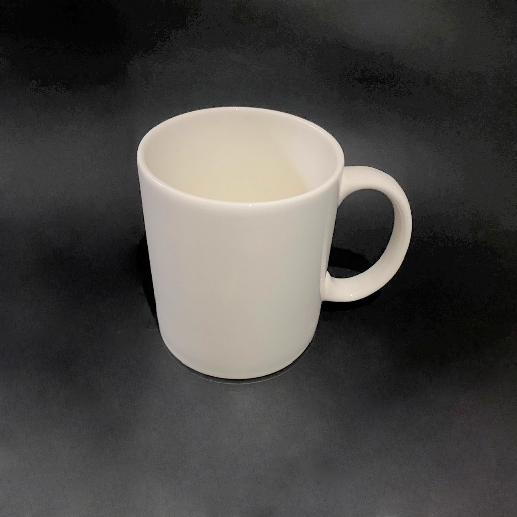 แก้วมัคเซรามิกสีขาว-แก้วสำหรับใส่น้ำแบบมีหูจับ-สีขาวล้วนไม่มีลาย-12-oz-350ml-ทนความร้อนได้ดี-สามารถสกรีนลายได้