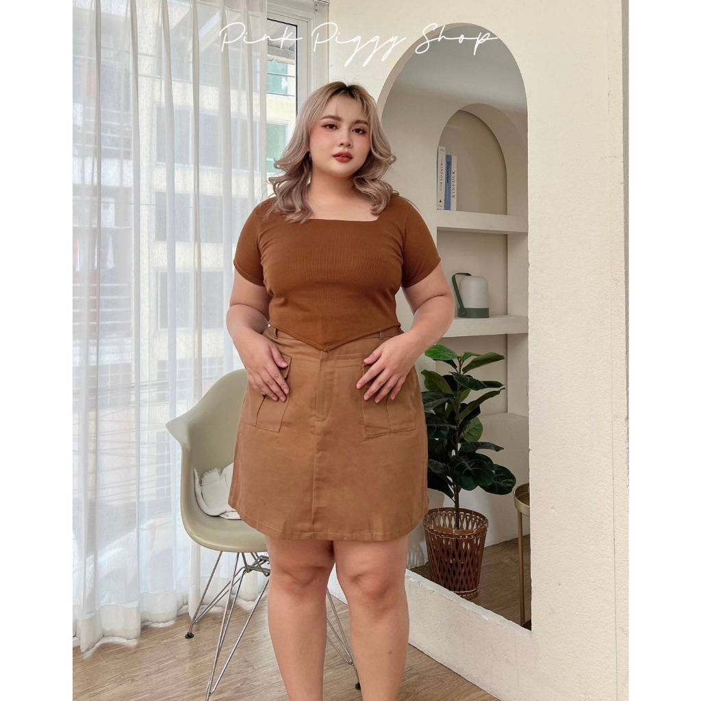 plussize-เสื้อคนอ้วน-freesize-อก-40-48-วงเเขน22-ความยาว19