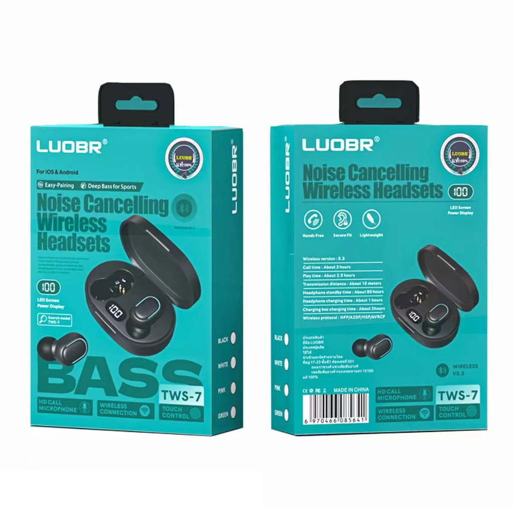 LUOBR TWS 6 True Wireless Bluetooth earbuds 100