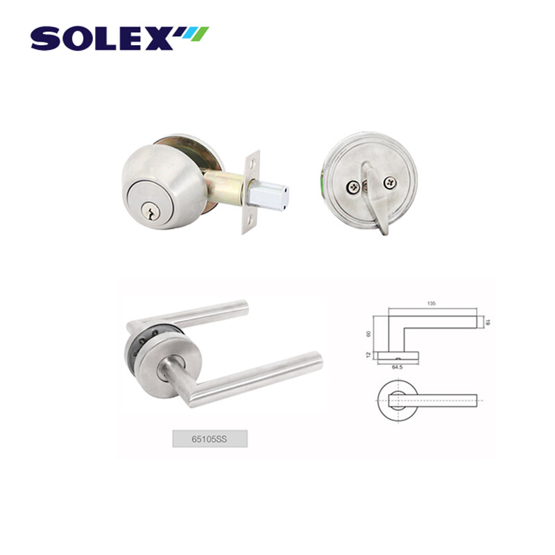 solex-ชุดกุญแจมือจับฝังสแตนเลส-ชุดกุญแจฝัง-มือจับสแตนเลส-no-65105ss-65105ac