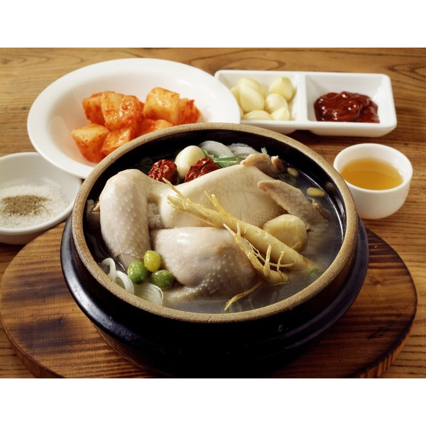 ของแท้-han-al-cheon-chicken-soup-with-ginseng-ไก่ตุ๋นโสมสำเร็จรูป-1kg