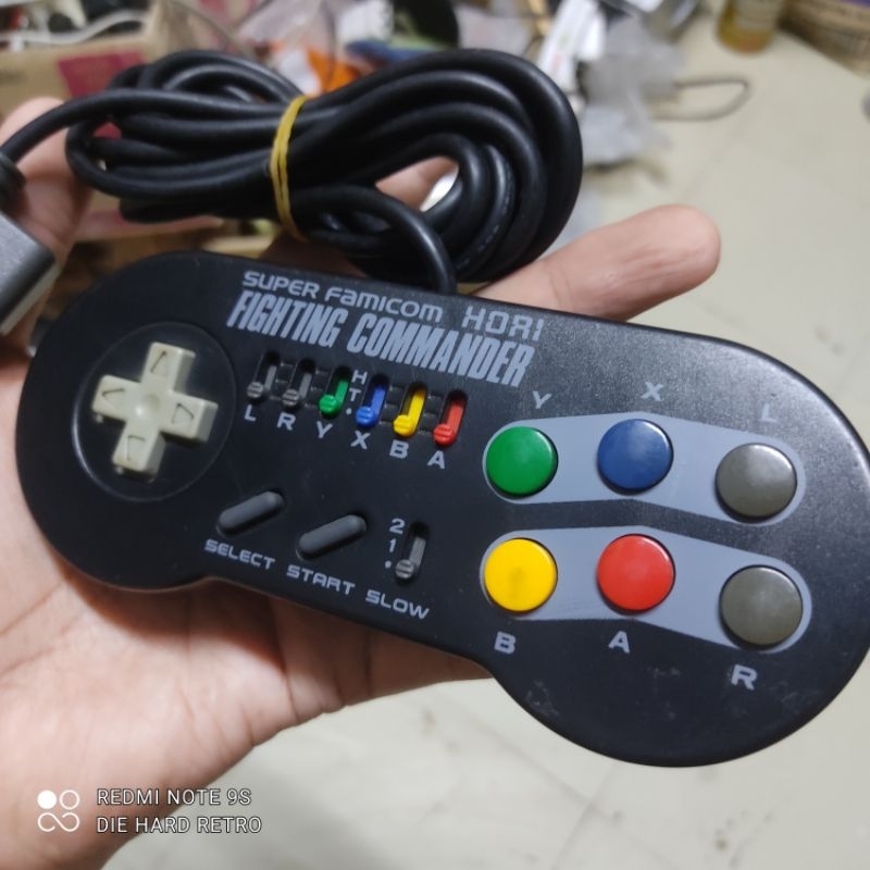 จอย-fighting-commander-super-famicom-ของ-hori-สภาพดี-ใช้งานได้ปกติ-ปรับเทอร์โบ-ได้-ไว้เล่นเกมส์ต่อสู้