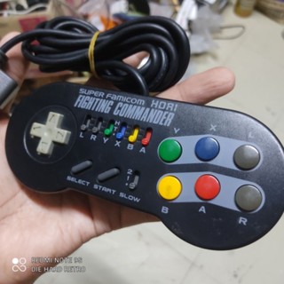 จอย Fighting Commander Super Famicom ของ Hori สภาพดี ใช้งานได้ปกติ ปรับเทอร์โบ ได้ ไว้เล่นเกมส์ต่อสู้