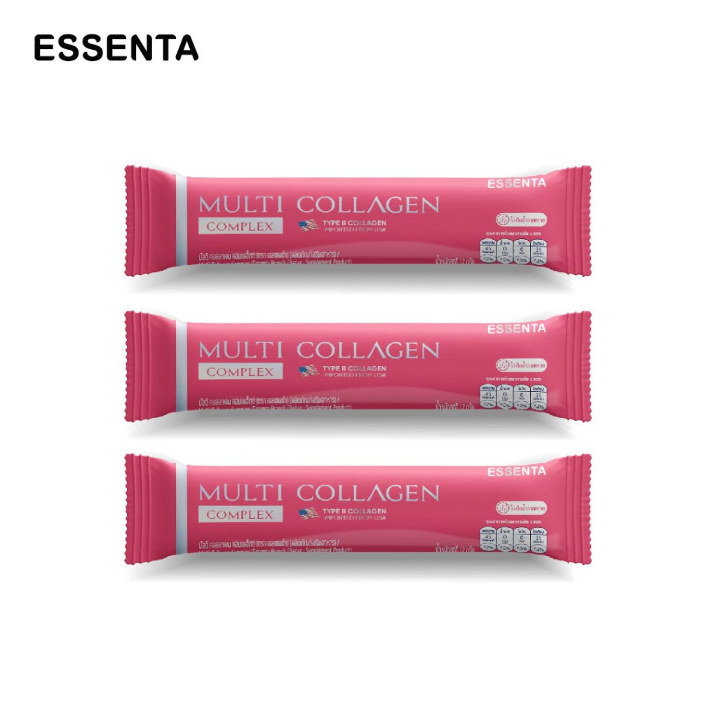 essenta-multi-collagen-complex-3-ซอง-เอสเซนต้าคอลลาเจนไตรเปปไทด์-นำเข้าจากเกาหลี