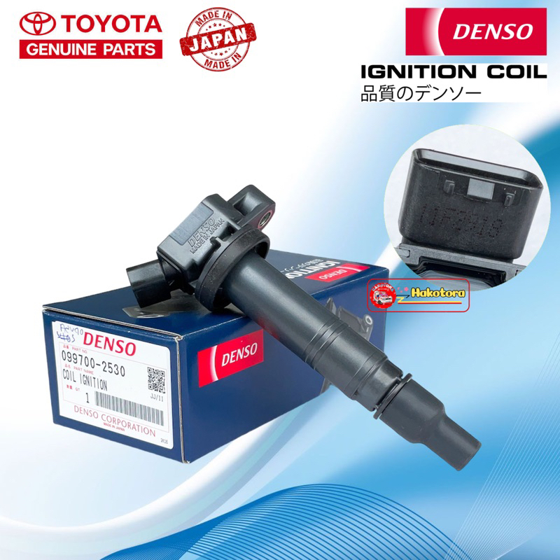 คอยล์จุดระเบิด-camry-acv40-acv41-vigo-2-7-fortunner-2trเบนซิน-made-in-japan-part-099700-2530-denso-op