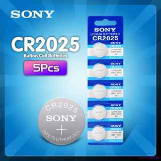 5PCS SONY Original cr2025 แบตเตอรี่เซลล์ปุ่ม cr 2025 ECR2025 DL2025 LM2025 3V แบตเตอรี่ลิเธียมสำหรับนาฬิกาคำนวณ