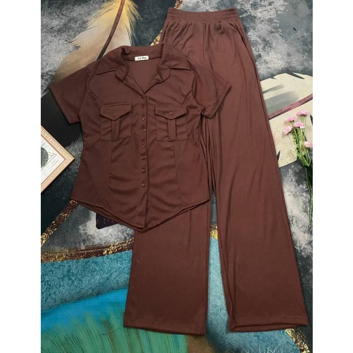 ชุดเซตขายาวผ้าร่อง-ได้ทั้งเสื้อ-กางเกง-a1339