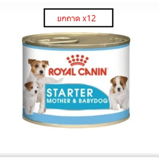 Royal Canin Can STARTER Mother &amp; Babydog  – Ultra soft mousse 195GX12 กระป๋อง