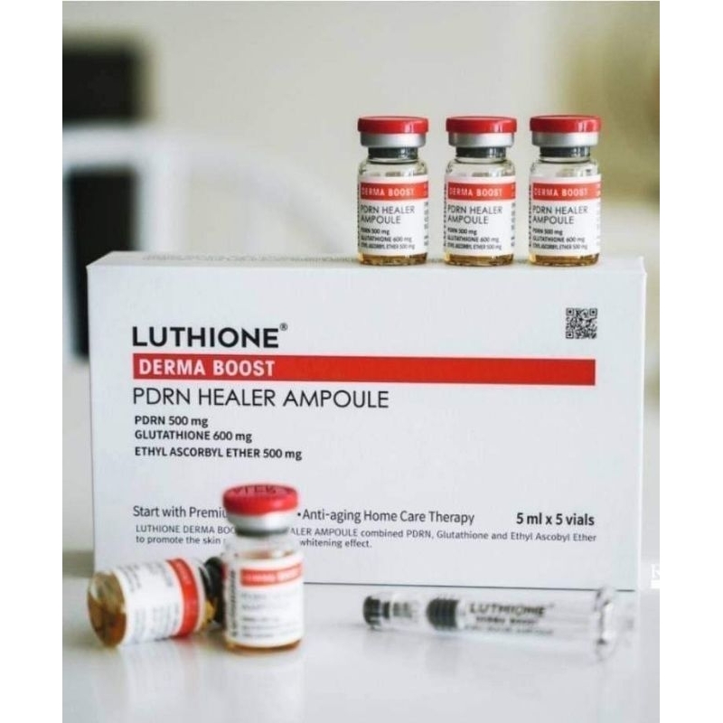 พร้อมส่ง LUTHIONE Derma Boost PDRN Ampoule 5 ml. (1กล่องมี 5ขวด x 5ML ...