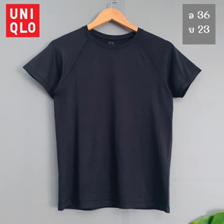 Uniqlo x Airism dry-ex x M สีดำ ผ้าดีมาก อก 36 ยาว 23 Code: c-001(6)