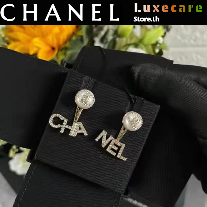 ชาแนล-chanel-chanel-earrings-ชาแนล-ต่างหู-โลโก้-แฟชั่น-หรูหรา-สง่างาม