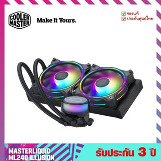 ระบบระบายความร้อนด้วยน้ำ CPU Liquid Cooling CoolerMaster MasterLiquid ML240 ARGB Illusion - Cooler Master