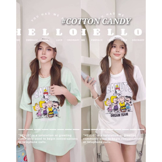 #COTTON CANDY 🍭เสื้อยืด Peanuts