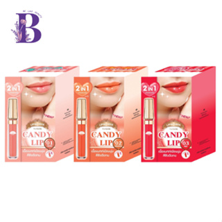 (กล่องX6ซอง) MEIJI CANDY LIP &amp; CHEEK เมจิ แคนดี้ ลิป แอนด์ ชีค