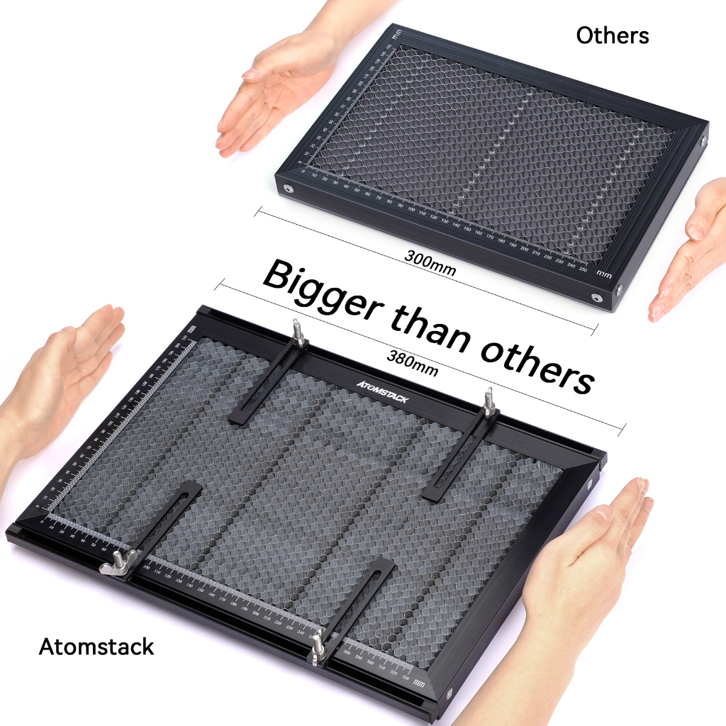 atomstack-เลเซอร์คัทแผ่นรังผึ้ง-400x400x22mm-สำหรับ-co2-laser-engraver