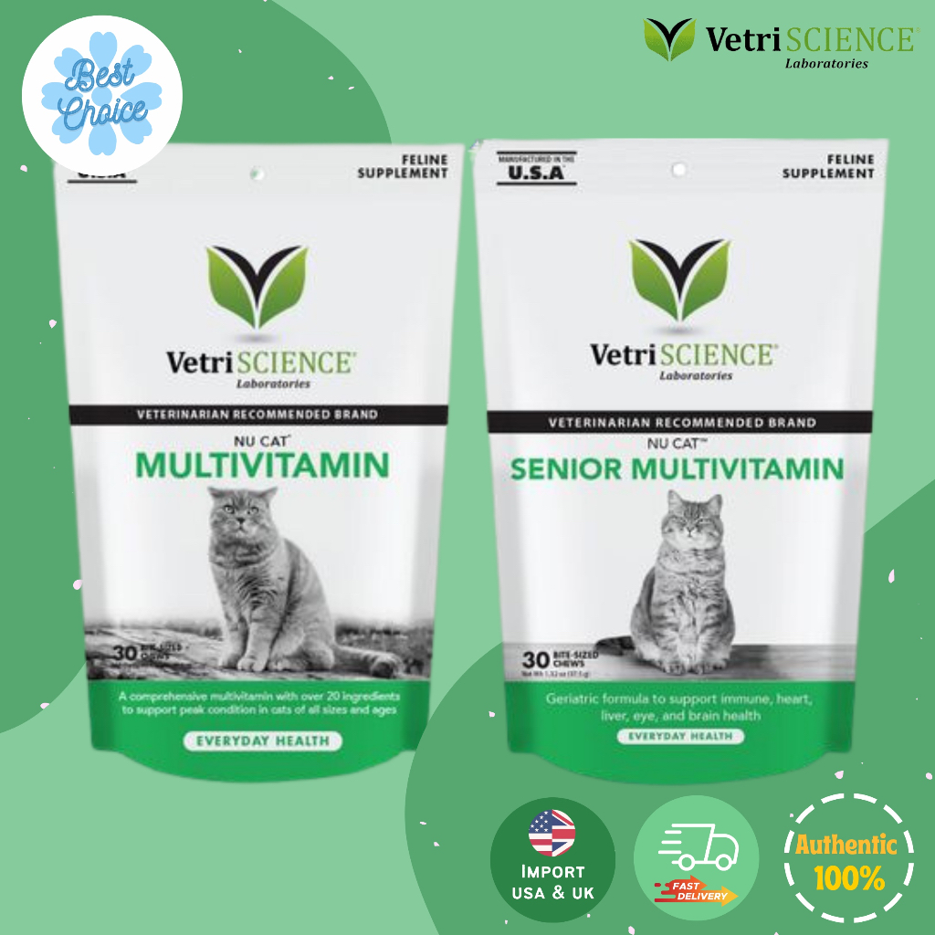 ใหม่-vetriscience-nucat-multivitamin-for-cats-30-bite-sized-chews-senior-mult-ivitamin-สำหรับแมวสูงอายุ-vetri-science