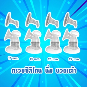 ภาพหน้าปกสินค้าเซ็ตกรวยปั้มนมซิลิโคน 3D กรวยซิลิโคน 3D ใช้ได้ทุกยี่ห้อ malish fico idealmom spectra size 21,24,25,29mm (ชุด) ที่เกี่ยวข้อง