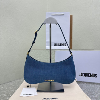 พรี​ ราคา6300 Jacquemus̶ LE RAOHIA 2089  หนังแท้ กระเป๋าถือ กระเป๋าสะพายข้าง กระเป๋าสะพายไหล่28*15*4cm