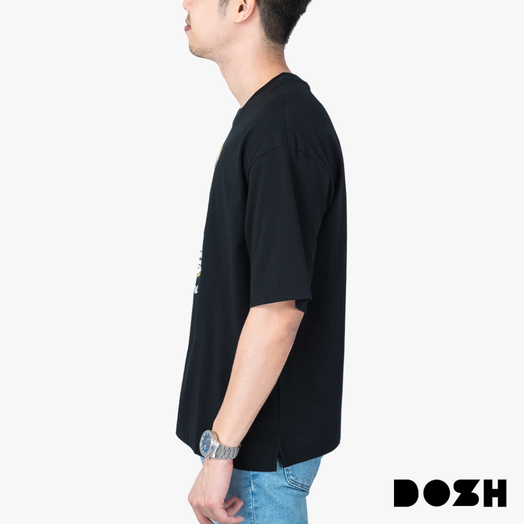 dosh-oversized-short-sleeve-t-shirts-pink-panther-เสื้อยืดโอเวอร์ไซส์-fppmt5003-bl