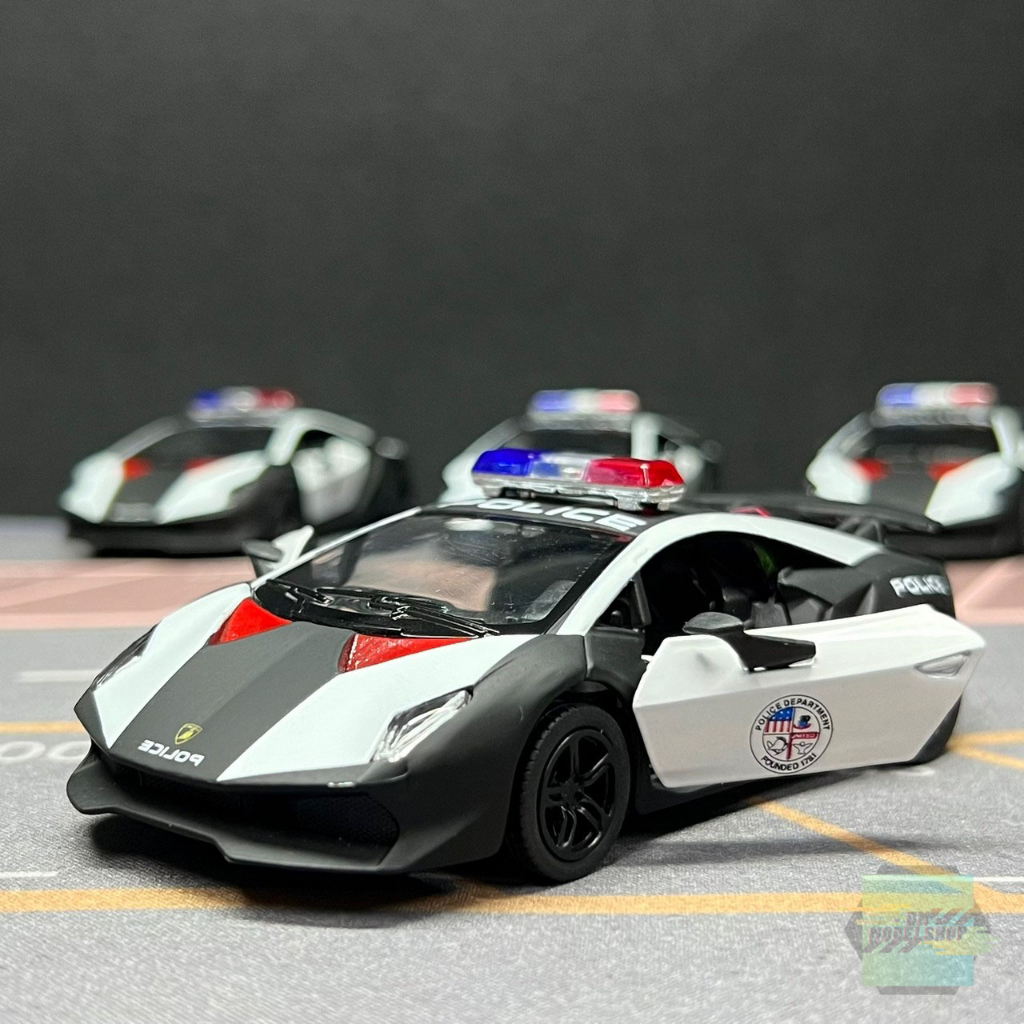 kinsmart-die-cast-model-โมเดลรถเหล็ก-lamborghini-elemento-แลมโบกีนี-เอเลเมนโต-รถตำรวจ-สเกล-1-38