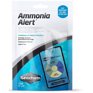 seachem ammonia alert ที่วัดค่าแอมโมเนีย แบบแปะในตู้ปลา ระยะการใช้งาน 1 ปี