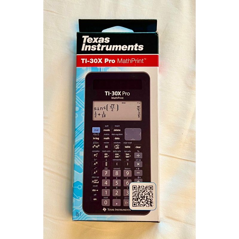 texas-instrument-calculator-ti-30x-pro-mathprint-เครื่องคิดเลขวิทยาศาสตร์-สำหรับนักเรียนมัธยมและมหาวิทยาลัย