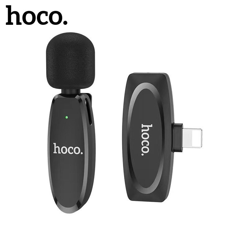 hoco-l15-wireless-microphone-for-i-phoneไมค์ไร้สายหนีบเสื้อ-ไมค์หนีบปกเสื้อ-ของแท้-100