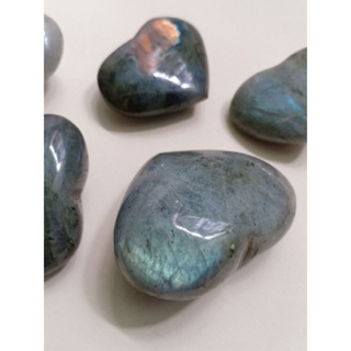 #JD005 - #JD007 Labradorite ลาบราโดไรต์ หัวใจ หินธรรมชาติ หินสะสม