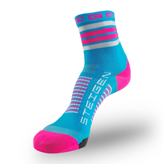 STEIGEN RUNNING SOCKS 1/2 LENGTH ลาย OSK - ถุงเท้าวิ่ง เนื้อผ้ายืดหยุ่น