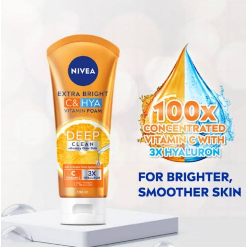 nivea-นีเวีย-เอ็กซ์ตร้า-ไบรท์-ซี-แอนด์-ไฮยาเซรั่มหน้าใส-ผิวดูใสเด้ง-สัมผัสได้