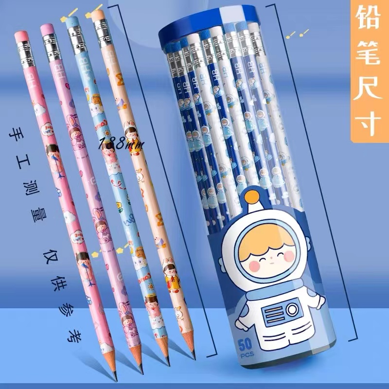 ดินสอไม้-ลายน่ารัก-อุปกรณ์การเรียน-เครื่องเขียน-hb-pencil-ดินสอไม้-ดินสอหัวยางลบ-เครื่องเขียนเด็ก-ของแจกเด็ก-ของแถม-ของ